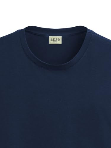 ADRO Mens Smile Printed Cotton T-Shirt_RN24-L2-SMILE-NB