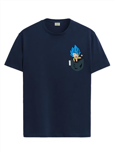 ADRO Tshirt for Men | Anime T Shirt for Men | 100% Cotton Tshirt | Graphic Printed T-Shirt | Chest Printed Tshirt | Gogeta Anime