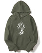 ADRO Men's Cotton Neck Hooded Sweatshirt (H21-M-GOK-OL_Olive_XL)