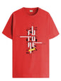 ADRO Men's Graphic Printed 100% Cotton T-Shirt - Regular Fit, Printed T-Shirts for Men (RN24-FTR-RD_Red_XL)