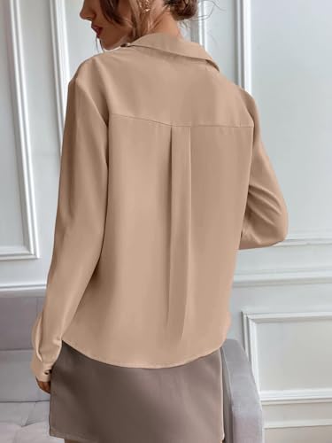 Greciilooks WomenS Regular Fit Shirt (Gl-W2215_Beige