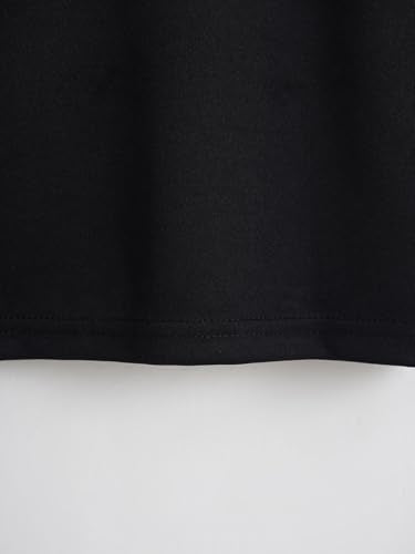 Toplot Heart Printed Round Neck Crop Top For Women (Small-Heart-Top-5203-Black-M)