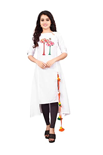 Greciilooks Designer Slub Rayon Fully Stitched Anarklai Kurti/Kurta for Women & Girls on Jeans Palazzo or Skirt
