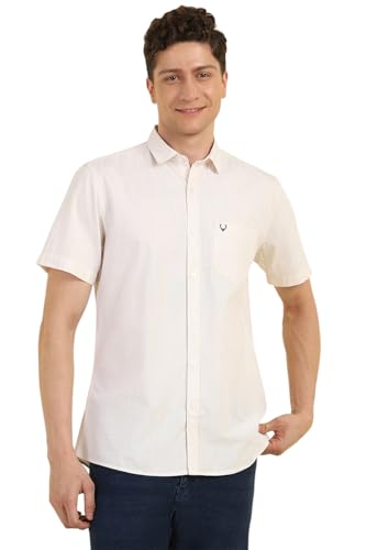 Allen Solly Men Striped Casual Short Sleeve Shirt