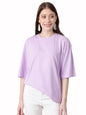 KOTTY Womens Cotton Blend Solid Oversized T-Shirts