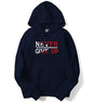 ADRO Never Give Up Design Printed Hoodies/Sweatshirts for Men & Women (H20-M-NGU-NB_Navy_XL)