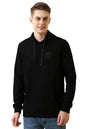Allen Solly Men Solid Casual Cotton Polyester Hooded Hoodie