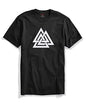 ADRO Triangle Mens Printed T-Shirt (RNR-M-TKT-BL_Black_XL)