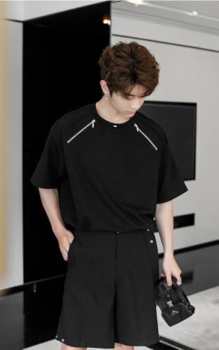 Leriya Fashion Regular Fit Men T-Shirt (LF-MT-1142_Black