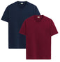 ADRO T Shirts Pack of 2 Mens Tshirts Cotton T Shirts for Men Tshirt T-Shirts Combo T Shirts Tshirts for Men Plain Solid Tshirts