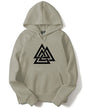 ADRO Men's Cotton Neck Hooded Sweatshirt (H21-M-TKT-CH_Beige_XL)