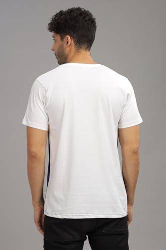ADRO Tshirt for MenMulti Color T-Shirt for MenCotton T-ShirtMens TshirtRN8-24-WHMUNB