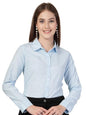 Style Quotient Women Blue Formal Shirt