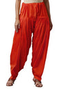 Aurelia WomenS Cotton Regular Fit Patiala Pant (Crk60025-00361_Orange_Fs), Red, Free Size