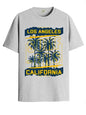 ADRO LA Surfers California Printed T-Shirt for Men - 100% Cotton, Regular Fit, Soft Breathable Fabric. (RN23-M-SRF-GR_Grey_XL)