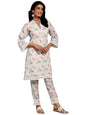 Libas WomenS Cotton Kurta Set (35586_Cream
