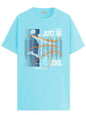ADRO Men's Graphic Printed 100% Cotton T-Shirt - Regular Fit, Printed T-Shirts for Men (RN24-BCL-MI_Mint_XL)