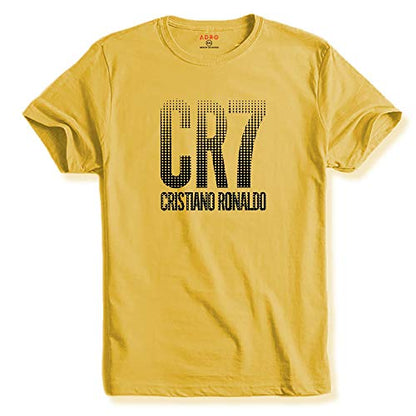 ADRO Design Printed Light Yellow T-Shirt for Men & Women (RNR-M-CR07-LY_Light Yellow_XL)