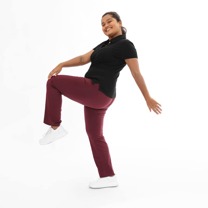 BlissClub Women The Last tee | Stays New for 750+ Days |10X Durable Polo Neck tee | Womens t-Shirt | Short Sleeves | Hip Coverin
