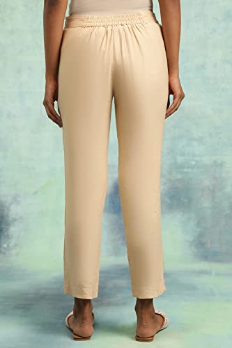 Folksong Strechable Slim Pants for Women | Trousers for Women | W for Woman