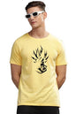 ADRO Tshirt for Men | Printed T Shirt for Men | 100% Cotton T-Shirt |Printed T Shirt | T-Shirts | RN24-GOK-LY-XL Light Yellow