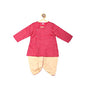 Fabindia Viscose Tussar Printed Dhoti Set (Pink-18-24 Months-10699917)