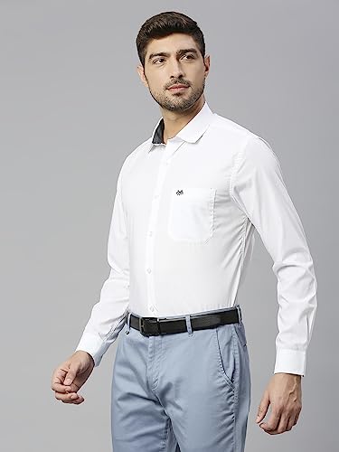 Thomas Scott 100% Cotton Slim Fit Solid Formal Shirts for Mens