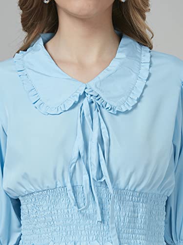 Style Quotient Women Blue Solid Top