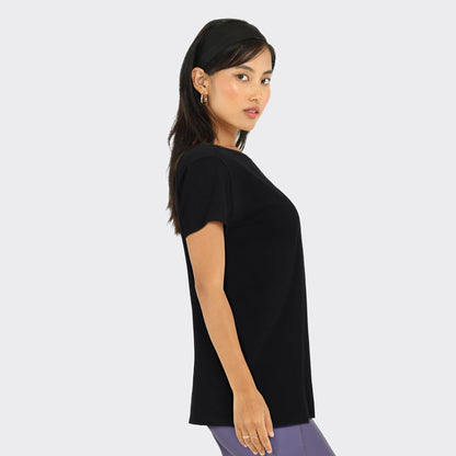 BlissClub Women The Last Tee - Boyfriend tee | Womens t-Shirt |  Sleeves | Hip Covering | Cotton Tee