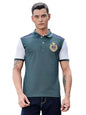 Thomas Scott Mens | Solid | Polo Neck | Polyester Blend | Knitted | Button Closure | Ribbed Shorts Sleeve | Regular Fit | Tshir