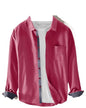 Pinkmint Men Cotton Soild Spread Collar Long Sleeve Shirt Formal Wear Pink