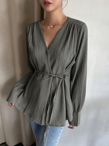 Leriya Fashion Women's Cropped Tank Top - Korean Casual Style, Long Sleeves, Medium, Green, Model LF-W2052