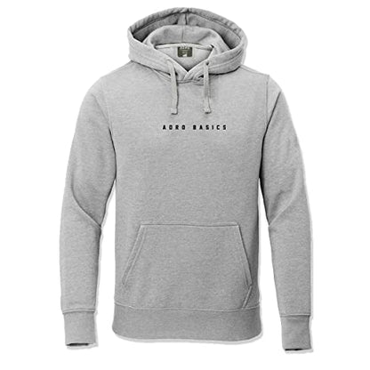 ADRO Men's Cotton Neck Hooded Sweatshirt (H22-M-AR2-GR_Grey_XL)