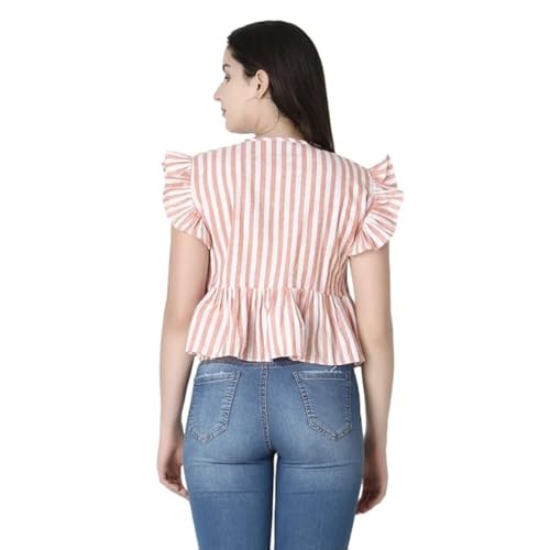 Leriya Fashion Womens Waffle Knit Tunic Cap Sleeve Button Down Tie Knot Henley Tops Loose Fitting Bat Wing Shirts Top (X-Small,