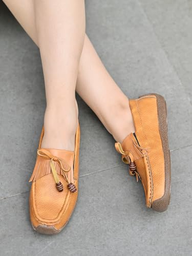 Shoetopia WomenS Flat Loafers Tan