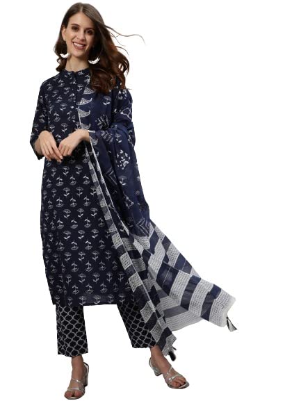 anubhutee Women Cotton Straight Kurta
