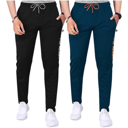 Pinkmint Combo Track for Men Lycra with Pocket for Gym, Tracking, Toga, Sport, Home