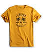 ADRO Florida Paradise Life Mens Printed T-Shirt (XL, Mustard)