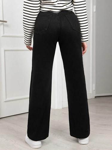 Greciilooks WomenS Regular High Rise Jeans (Gl-Dj-42_Black1