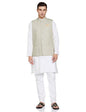 BE ACTIVE Mens Solid Linen Blend Kurta Pyjama 3 Piece Set || Men Kurta Pajama With Modi Jacket || Kurta Pajama Nehru Jacket For