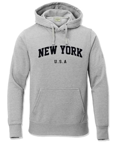 ADRO Hoodies for Men | Printed Hoodie for Men | Cotton Hoodie | Mens Hoodies | Sweatshirt for Men | Hooded Hoodie | H24-NEW-GR-M