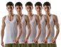 Lux Venus Vest For Men White | 100% Cotton | Pack Of 5