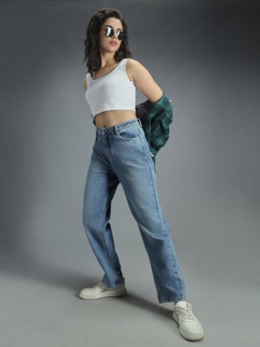 High Star WomenS Classic Jeans (Hswjnw23R5_Ds7_Blue_N