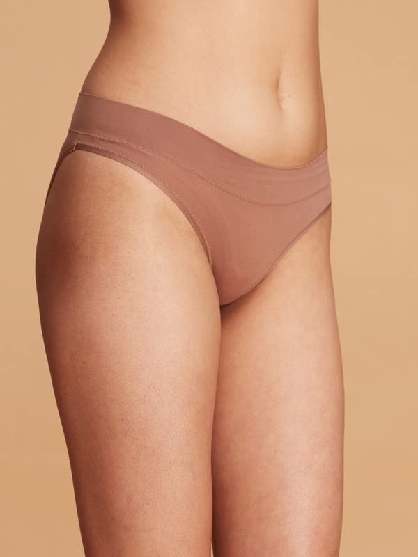 NYKD Ultra-Comfortable and Flexible Everyday Stretch Panties with No Waistband Marks | Nylon | Full Coverage | Mid Waist | Solid