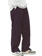 SMOWKLY Mens Premium Cotton Rib Relaxed Fit Trouser || Flexible Elastic Waist with Drawstring || Comfortable Pant for Causal &