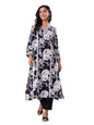 Varanga Women V Neck Bold Floral Printed with Trouser