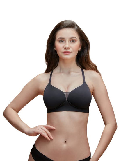 Nykd WomenS Wirefree Padded Seamless 4-Way Stretch Bra | Invisible Fit | Lighter Than Air Fabric | Soft Foam Cups | Ultimate Co