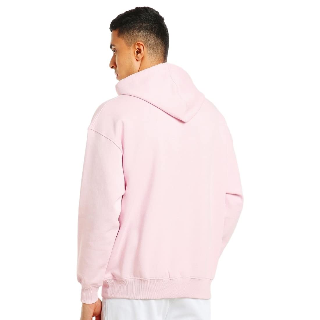 Bewakoof Mens Pink Oversized Hoodie