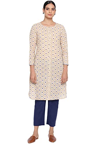 W for Woman Women's Cotton Printed Regular Kurta