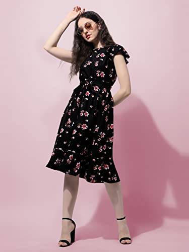 OOMPH! Womens Western & Fusion wear Western Dresses for Women Black - md505